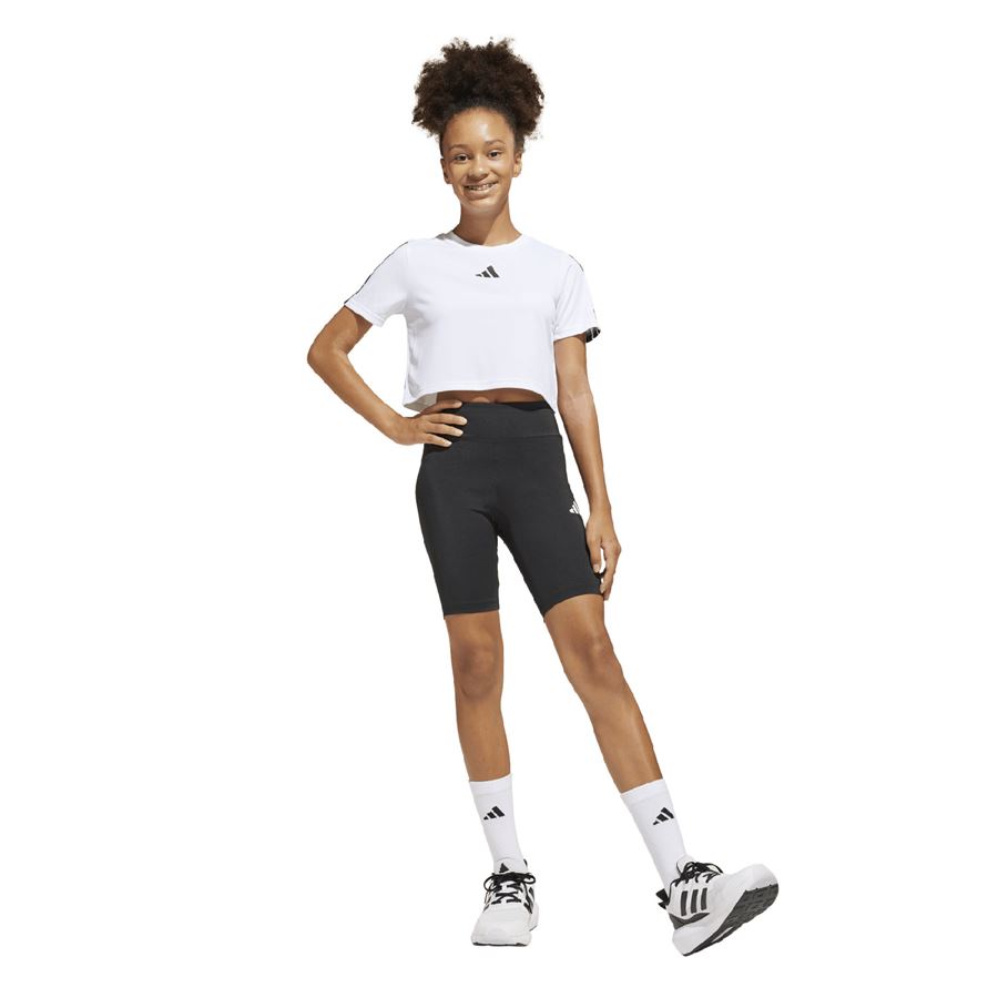 Jg Tr Essential 3 Stripes Set completo t-shirt e short da bambina Adidas | JJ5041X